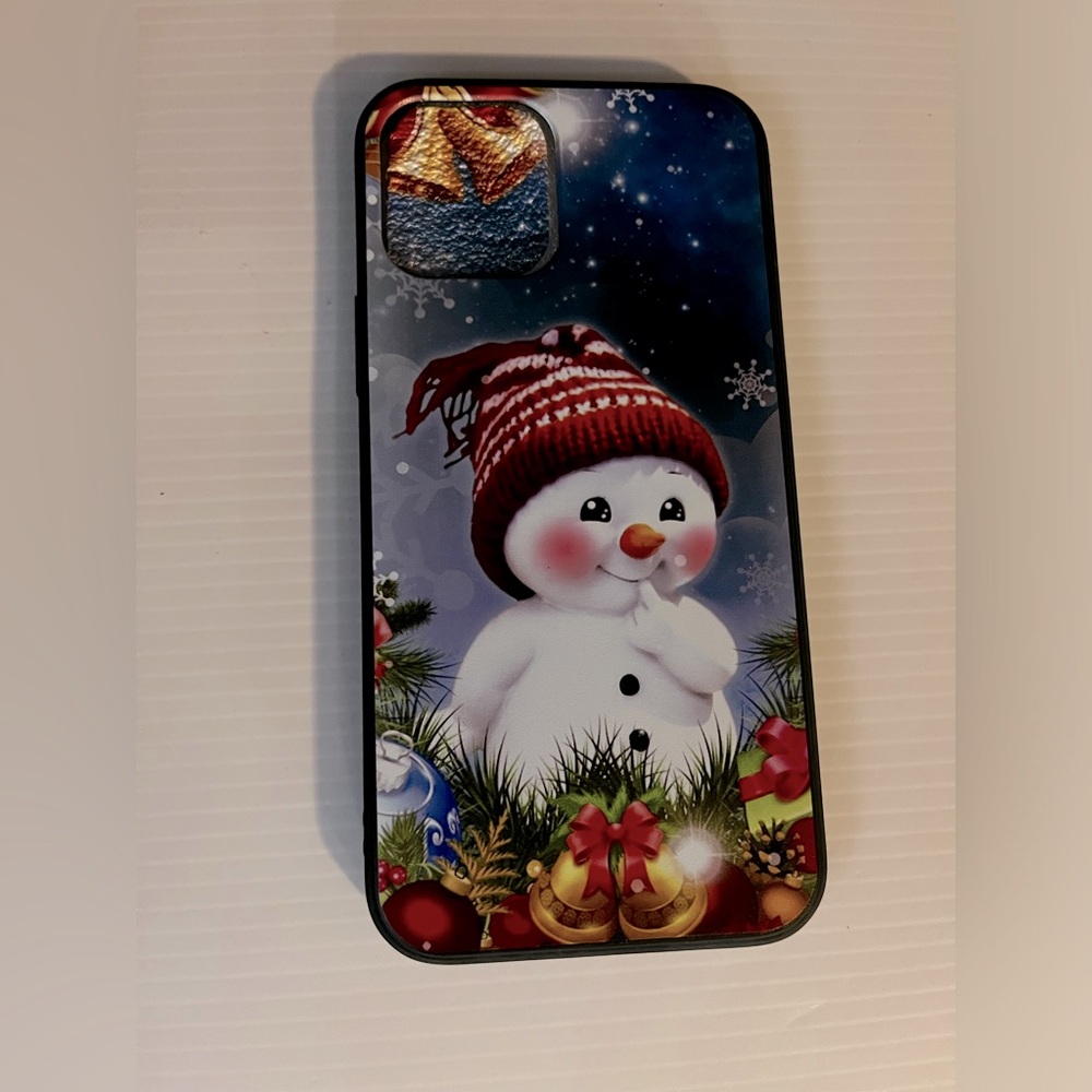 New iPhone soft case with snowman for 12/12 pro